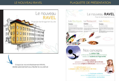 laquette de présentation du projet de renouvellement du site Ravel